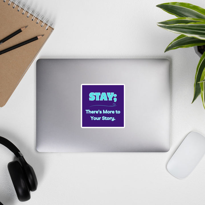 Stay - Purple Bubble-free stickers