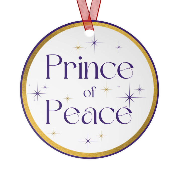 Prince of Peace - Names of Jesus White Metal Ornament