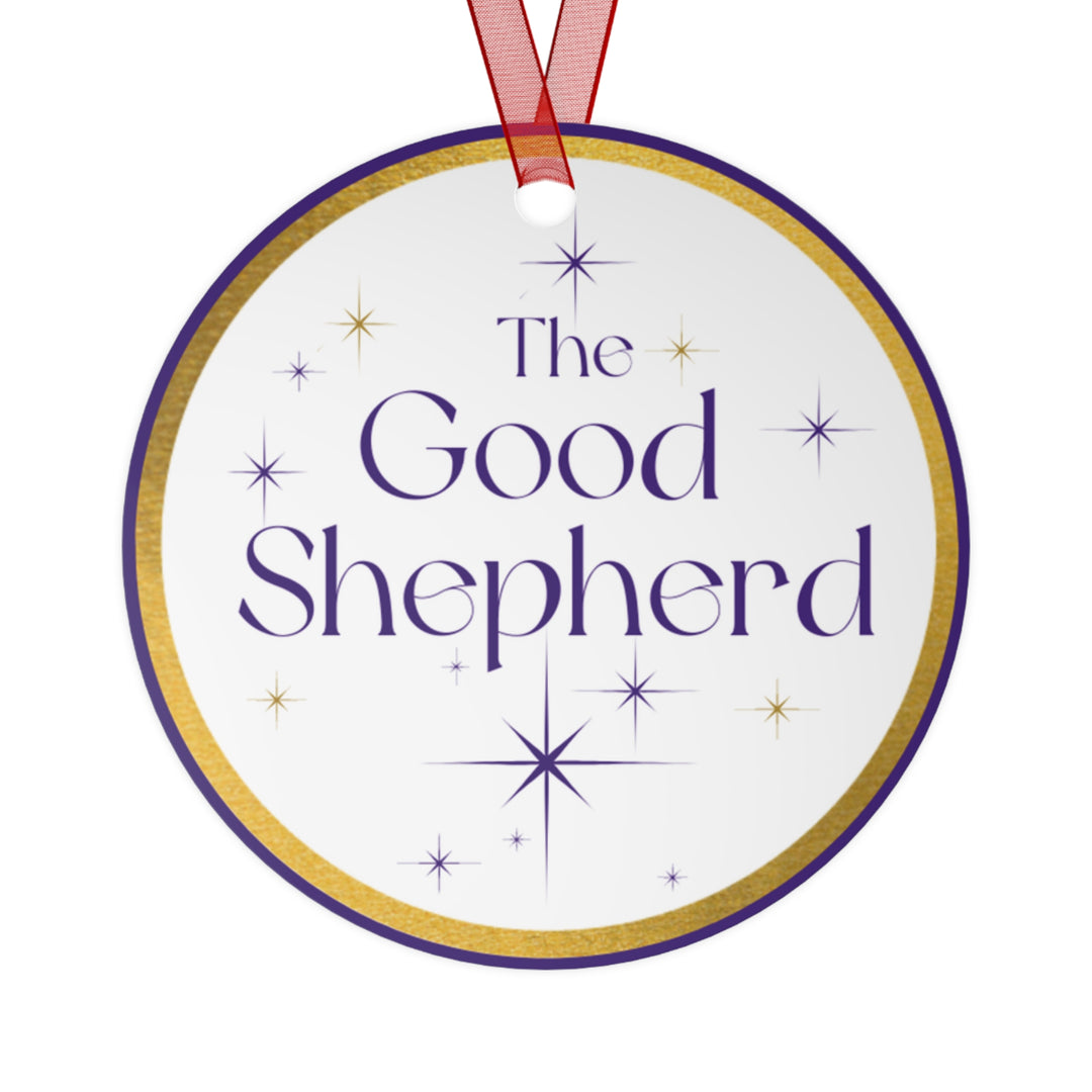 The Good Shepherd - Names of Jesus White Metal Ornament