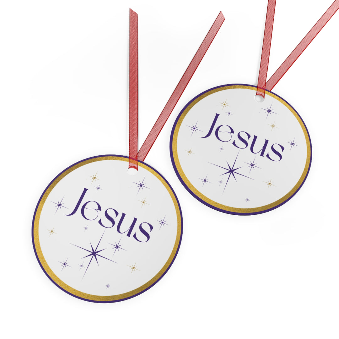 Jesus - Names of Jesus White Metal Ornaments