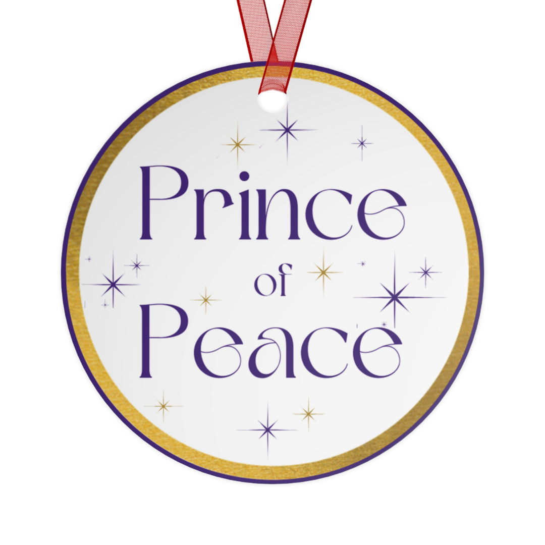 Prince of Peace - Names of Jesus White Metal Ornament