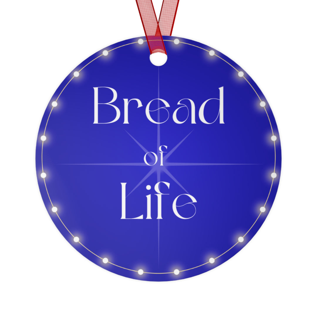 Bread of Life - Blue Metal Ornament