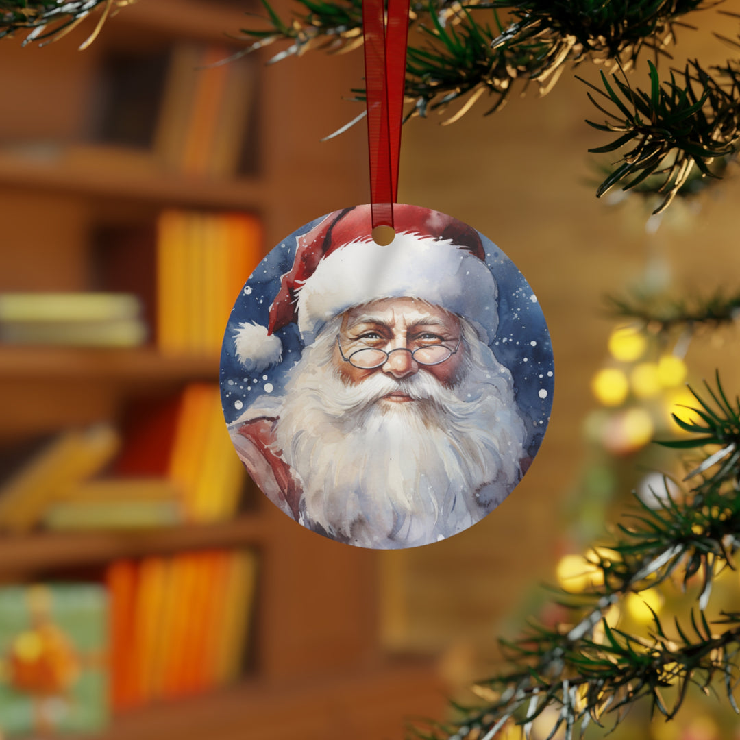 Santa - Metal Ornament