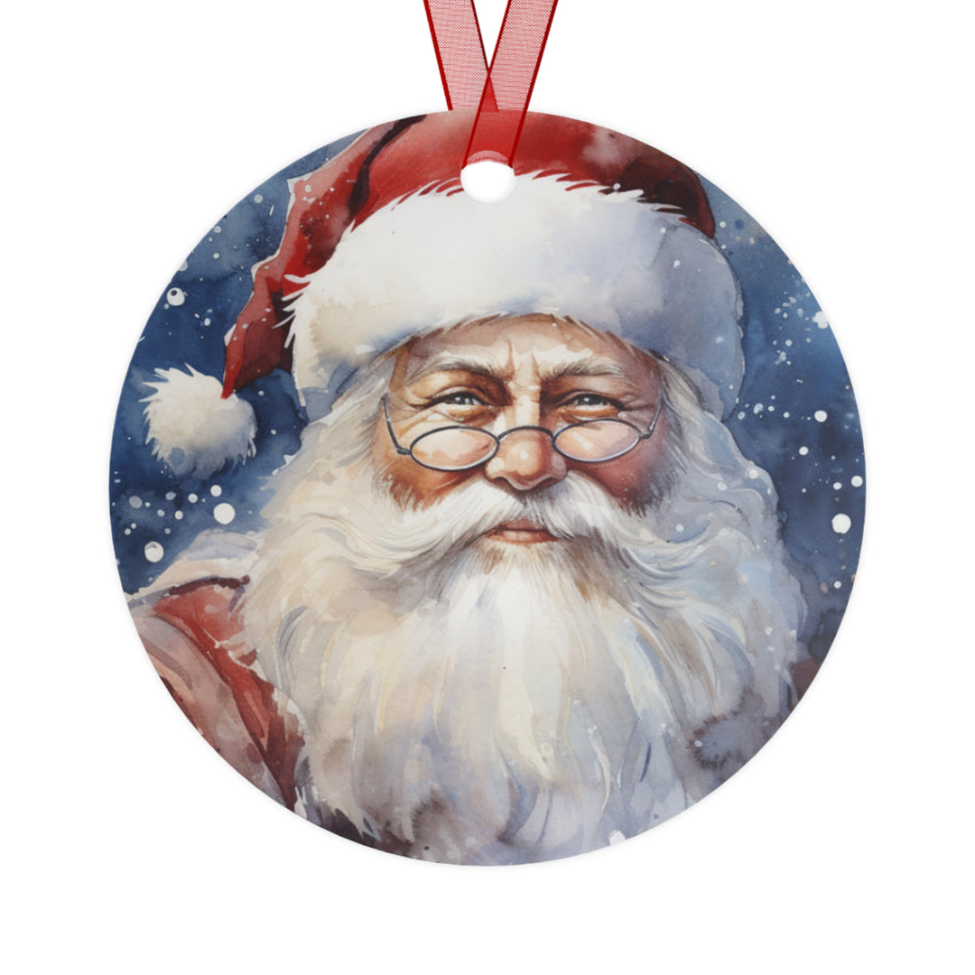 Santa - Metal Ornament