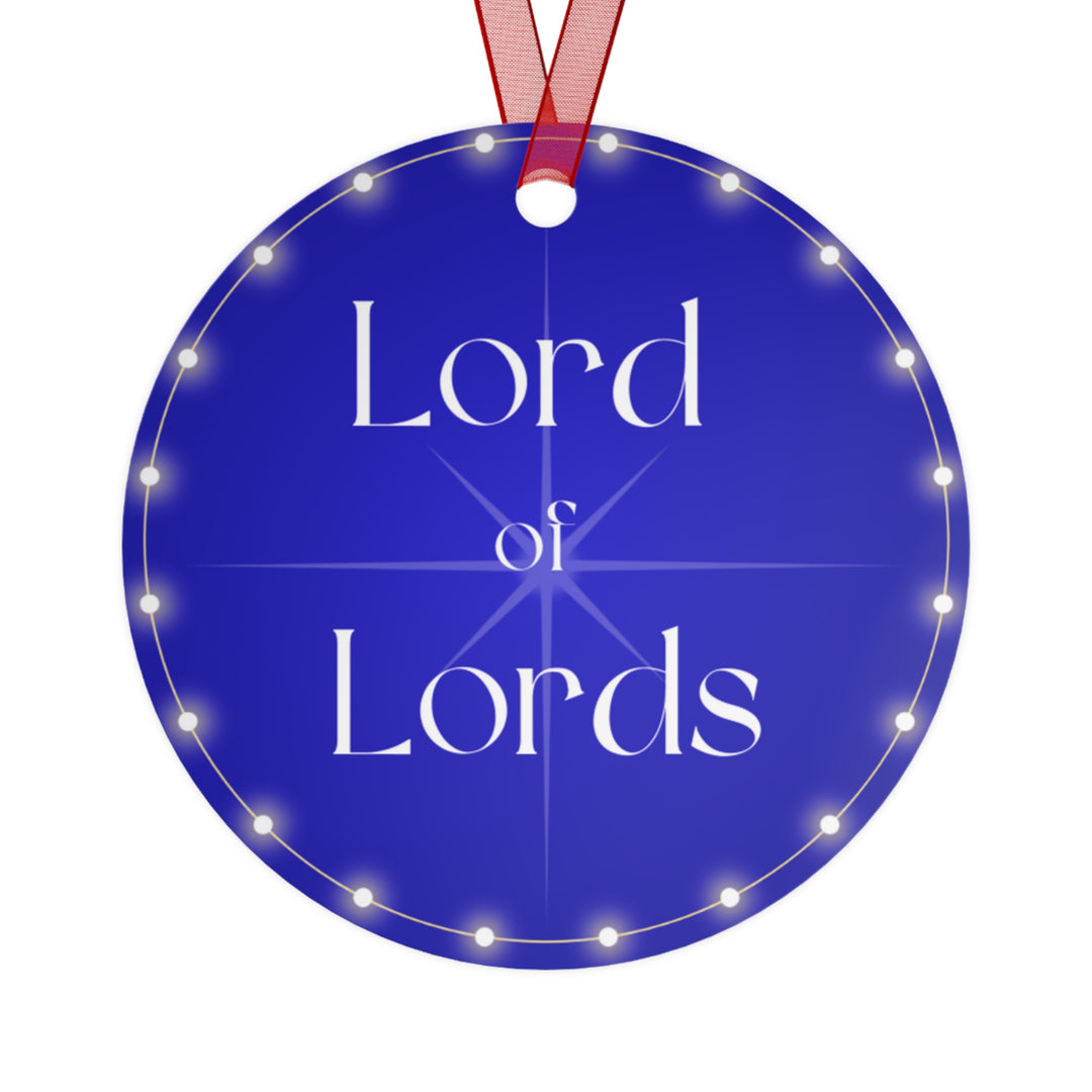 Lord of Lords - Blue Metal Ornament