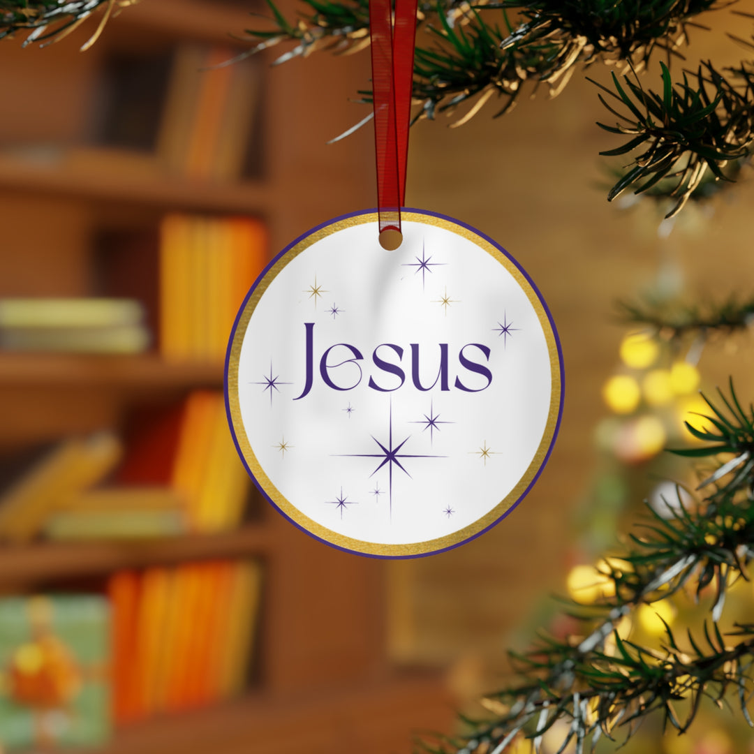 Jesus - Names of Jesus White Metal Ornaments