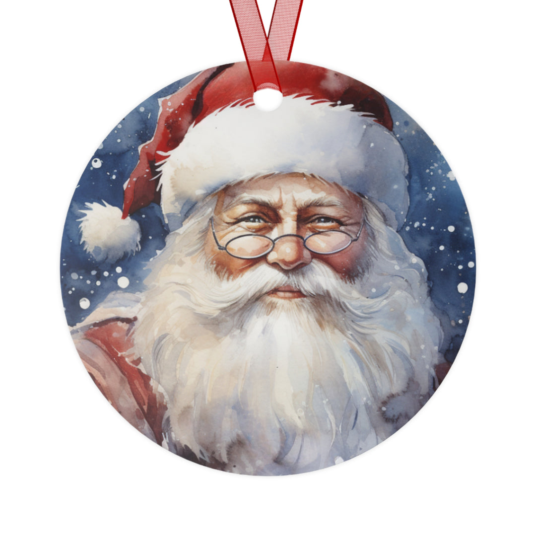 Santa - Metal Ornament