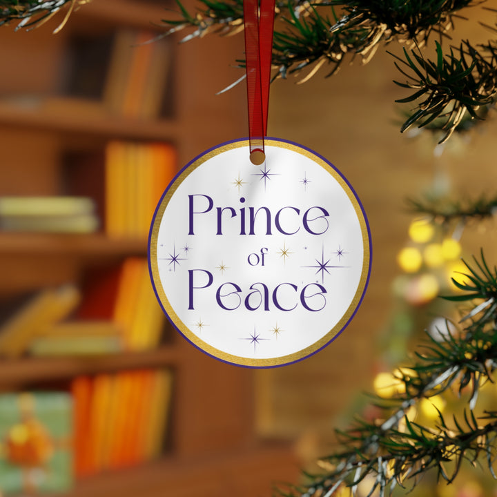 Prince of Peace - Names of Jesus White Metal Ornament