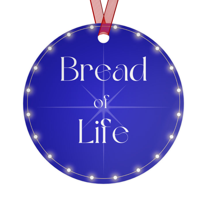 Bread of Life - Blue Metal Ornament
