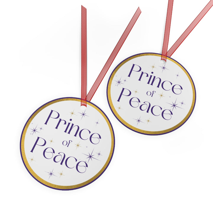 Prince of Peace - Names of Jesus White Metal Ornament