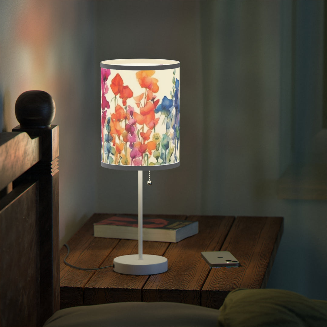 Charming Sweet Peas - Lamp on a Stand