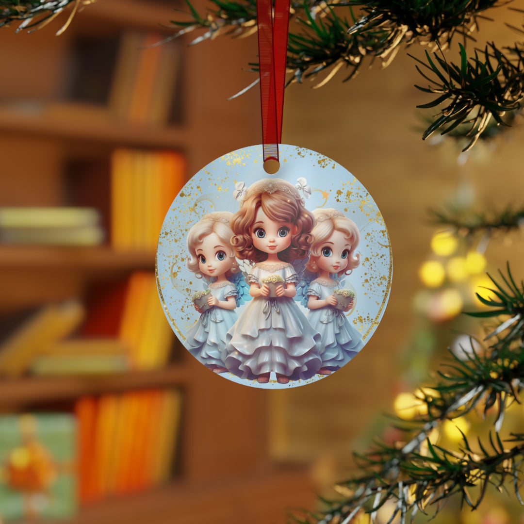 Angel Dolls - Metal Ornament