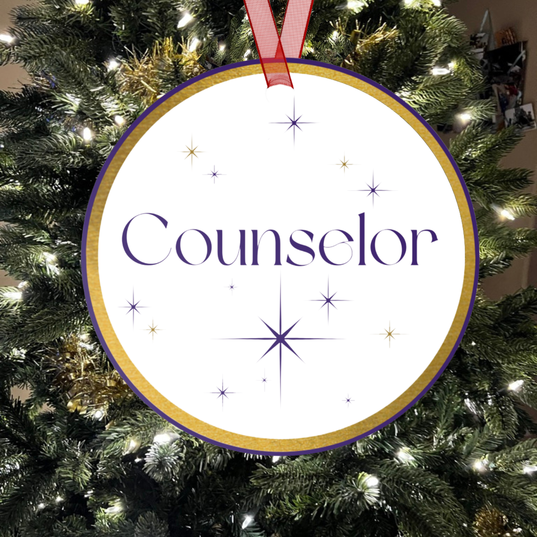 Counselor - Names of Jesus White Metal Ornament