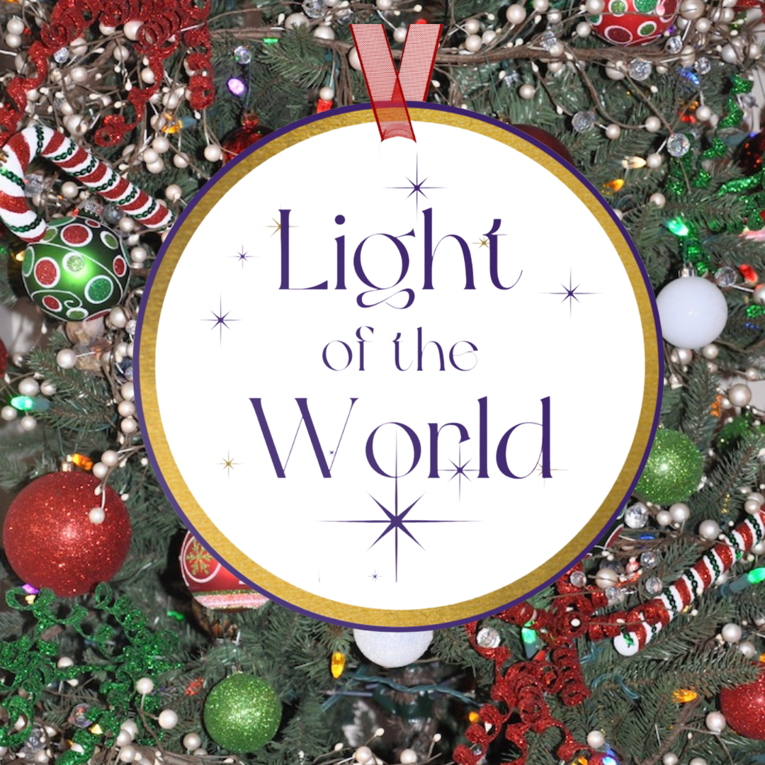 Light of the World - Names of Jesus White Metal Ornament