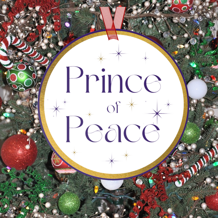 Prince of Peace - Names of Jesus White Metal Ornament