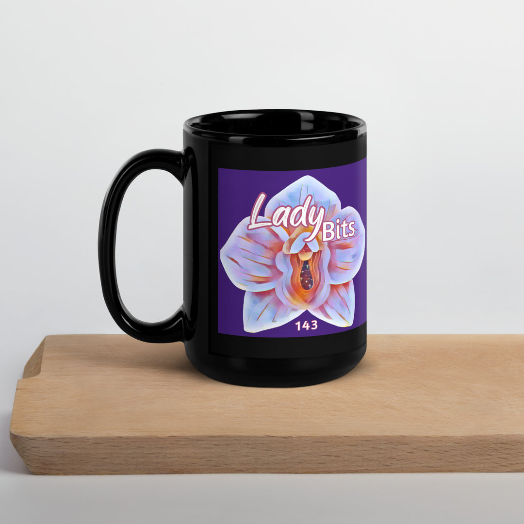 LadyBits143 - Black Glossy Mug