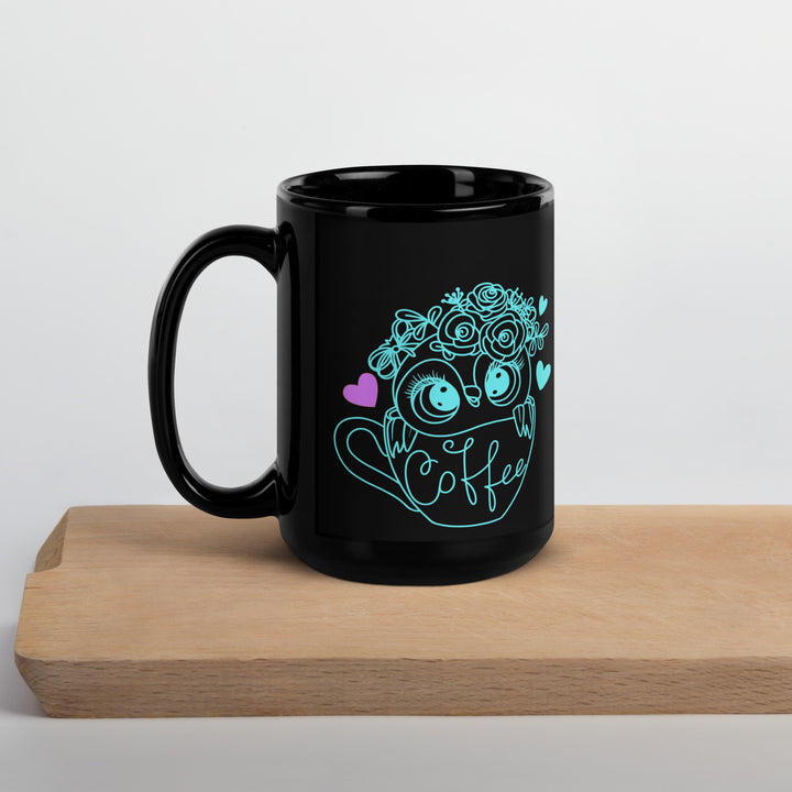 Owl Always Love Coffee - Black Glossy Mug
