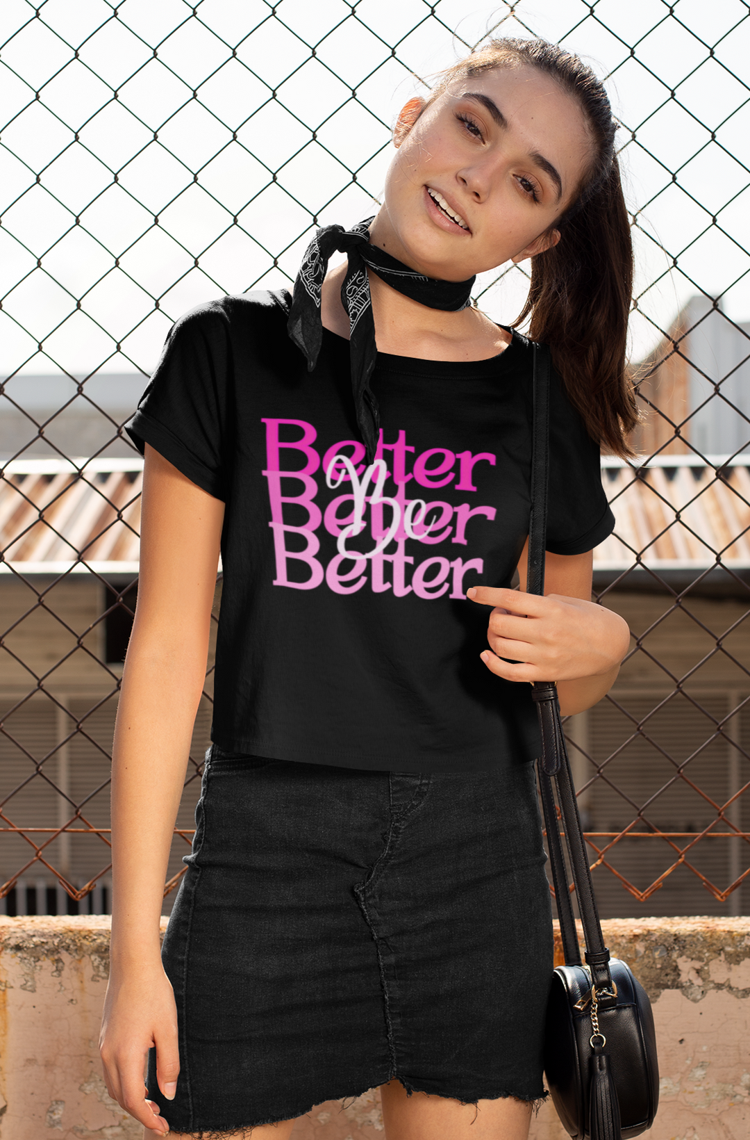 Be Better Pink - Women’s Flowy Cropped Tee