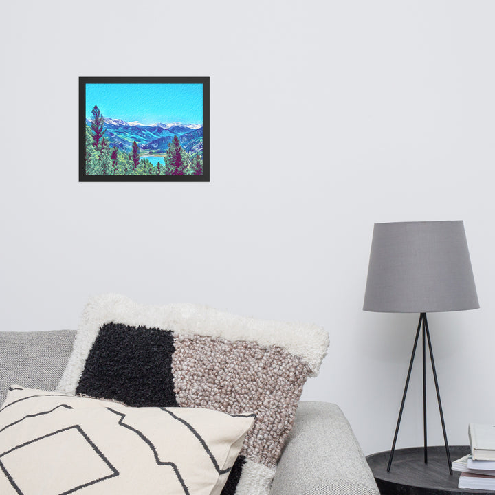 Mountain Lake Escape - Framed Wall Art