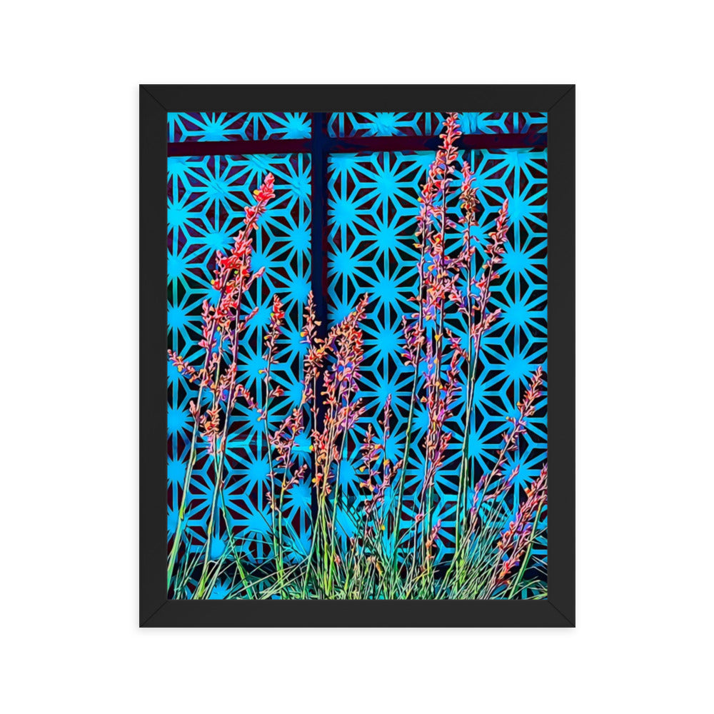 Floral Geometry - Framed Wall Art