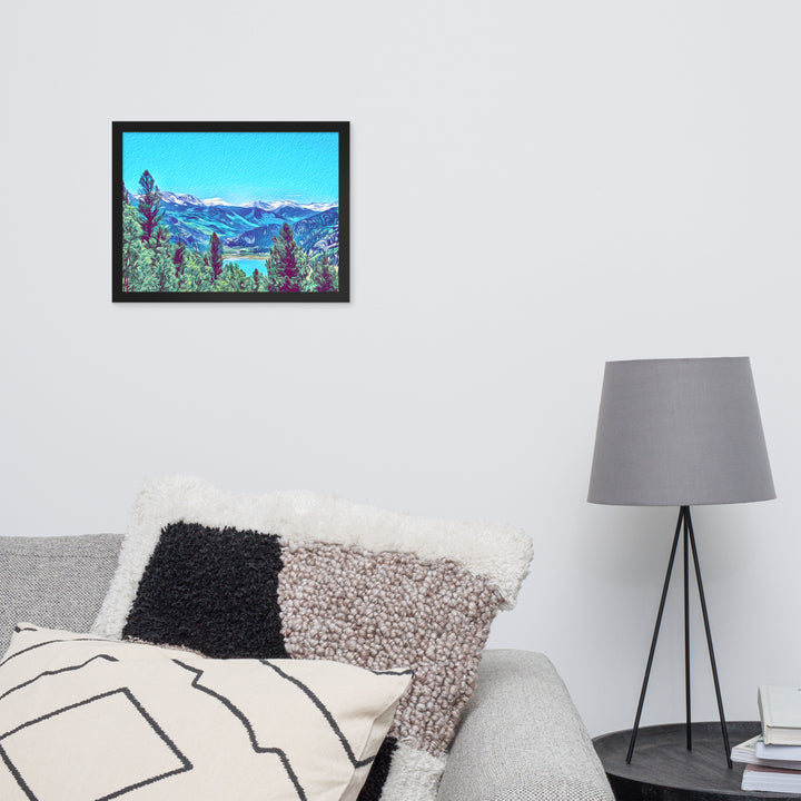 Mountain Lake Escape - Framed Wall Art