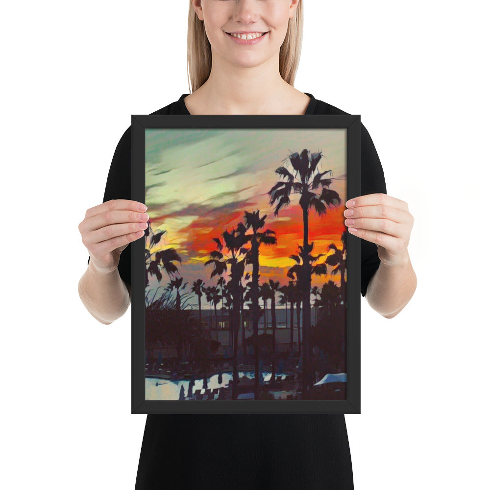 Sunset Romance - Framed Wall Art