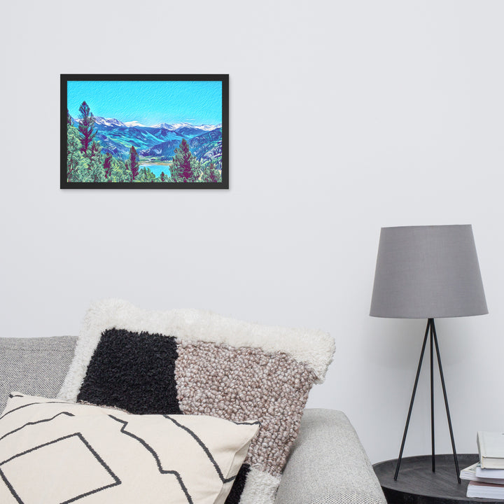 Mountain Lake Escape - Framed Wall Art