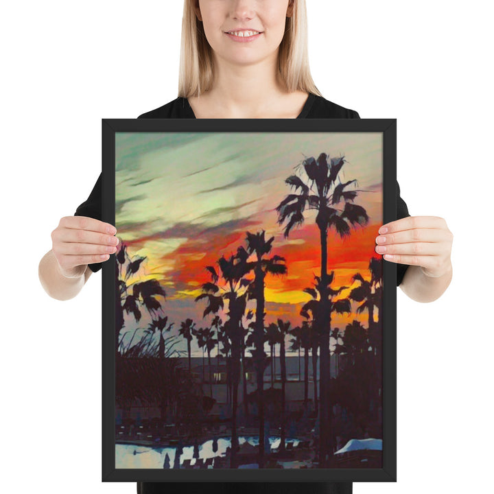 Sunset Romance - Framed Wall Art