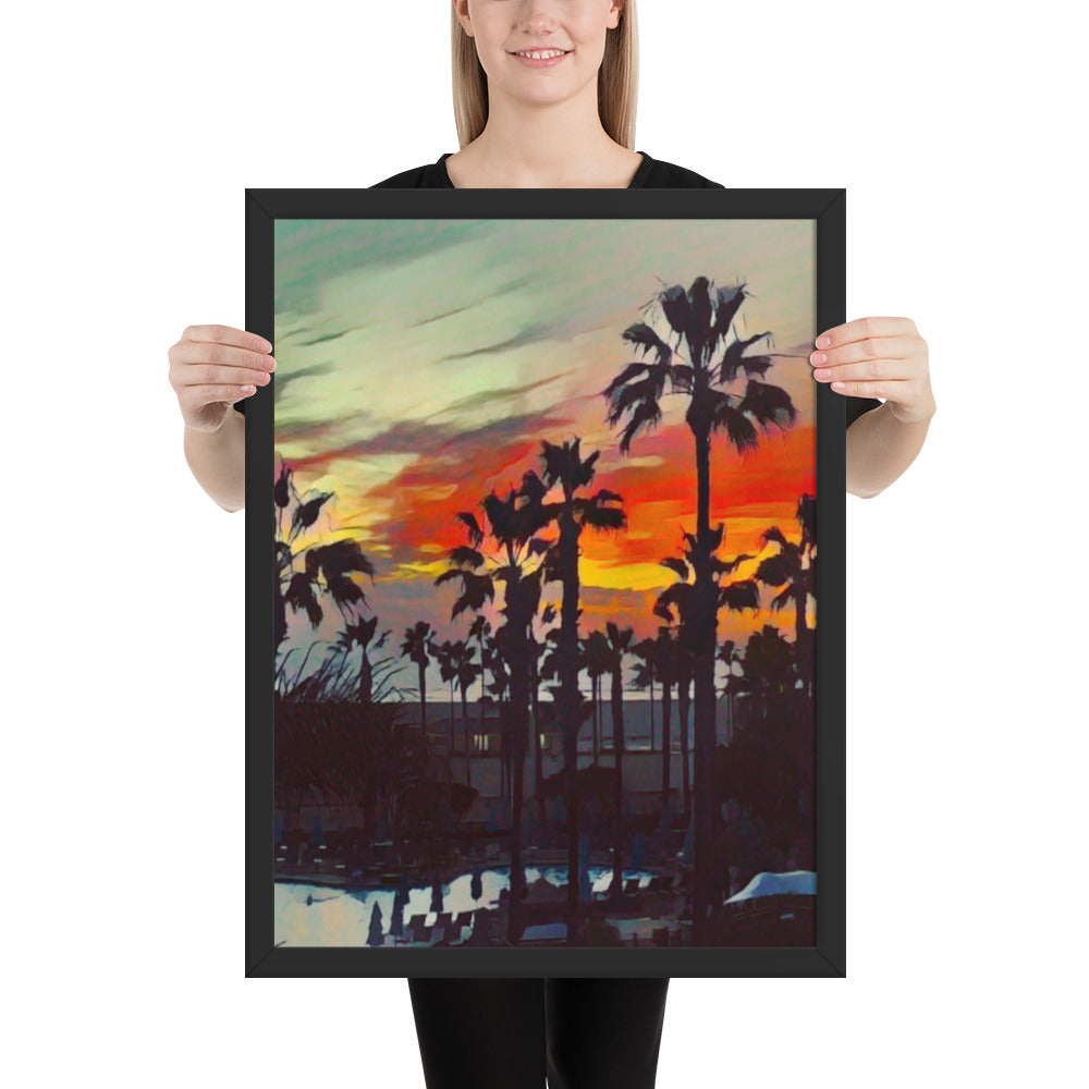 Sunset Romance - Framed Wall Art