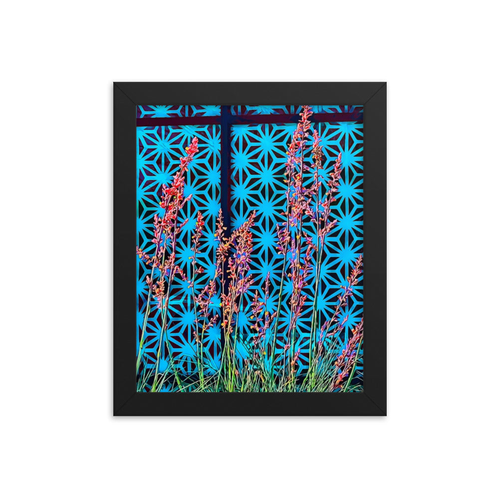 Floral Geometry - Framed Wall Art