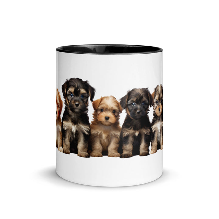 Yorkie Poo Puppies - Mug with Color Inside