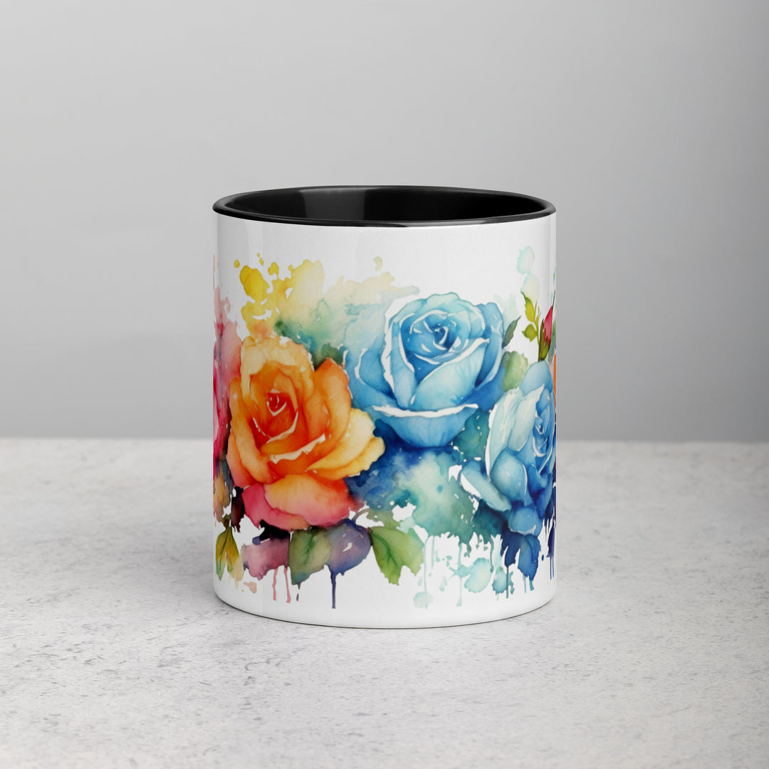 Roses - Mug with Color Inside