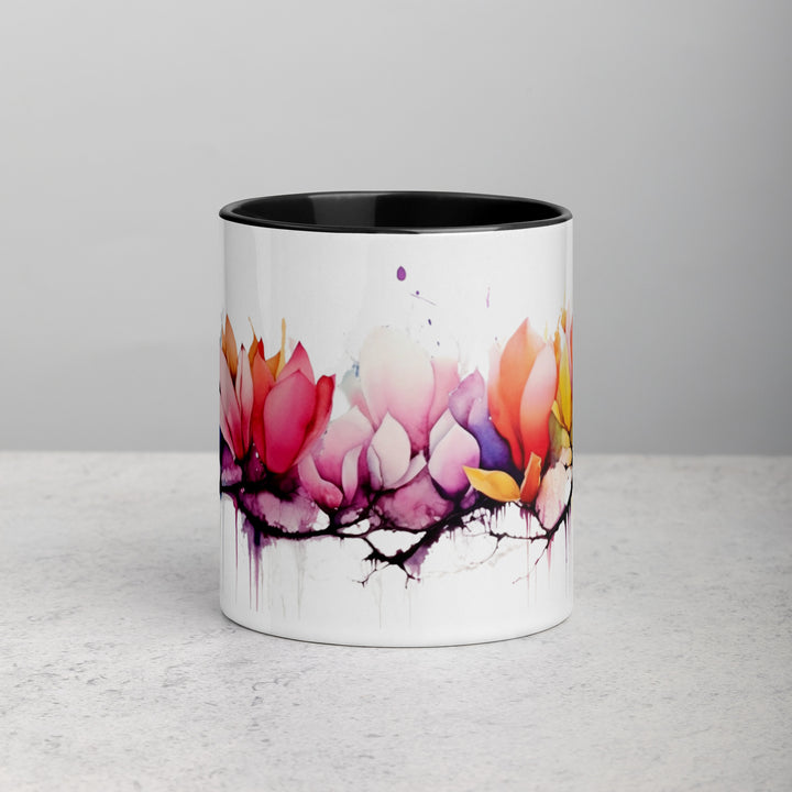 Abstract Flower Petals - Mug with Color Inside