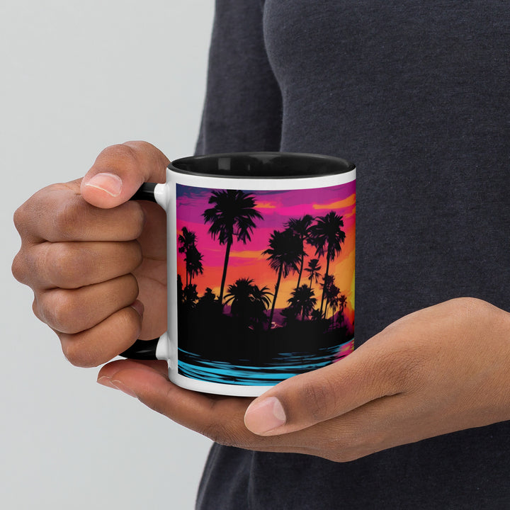 Sunset Beach Cool - Mug with Color Inside