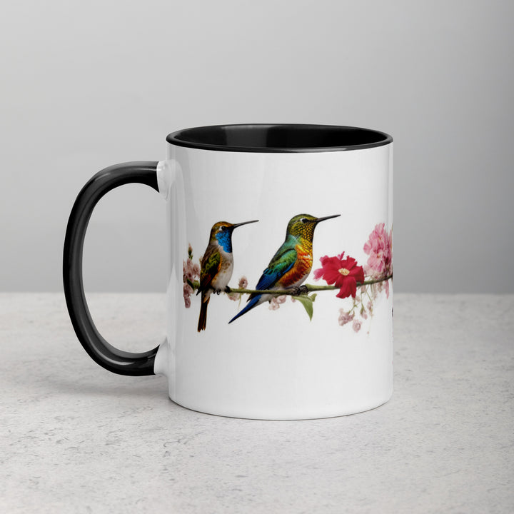 Birds on a Wire - Mug with Color Inside