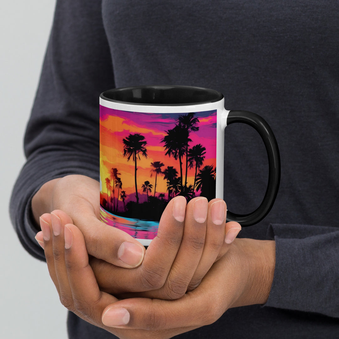 Sunset Beach Cool - Mug with Color Inside