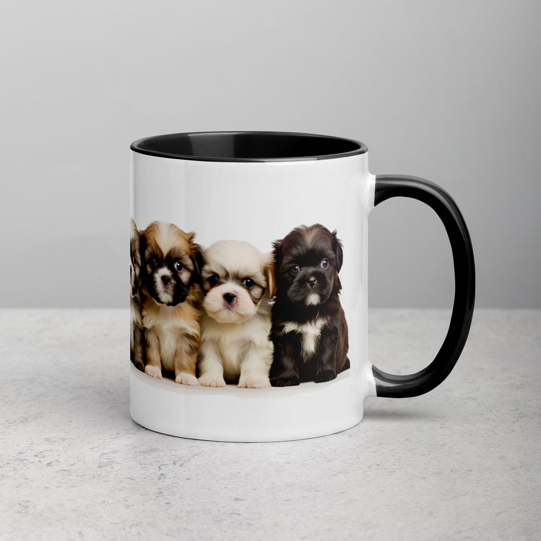 Shih-Tzu Puppies - Mug with Color Inside