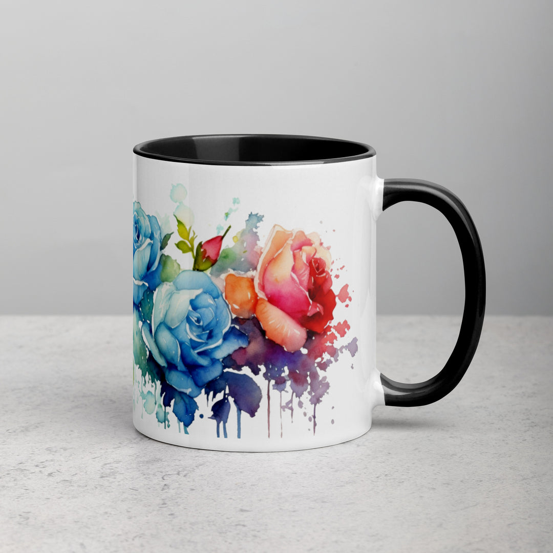 Roses - Mug with Color Inside