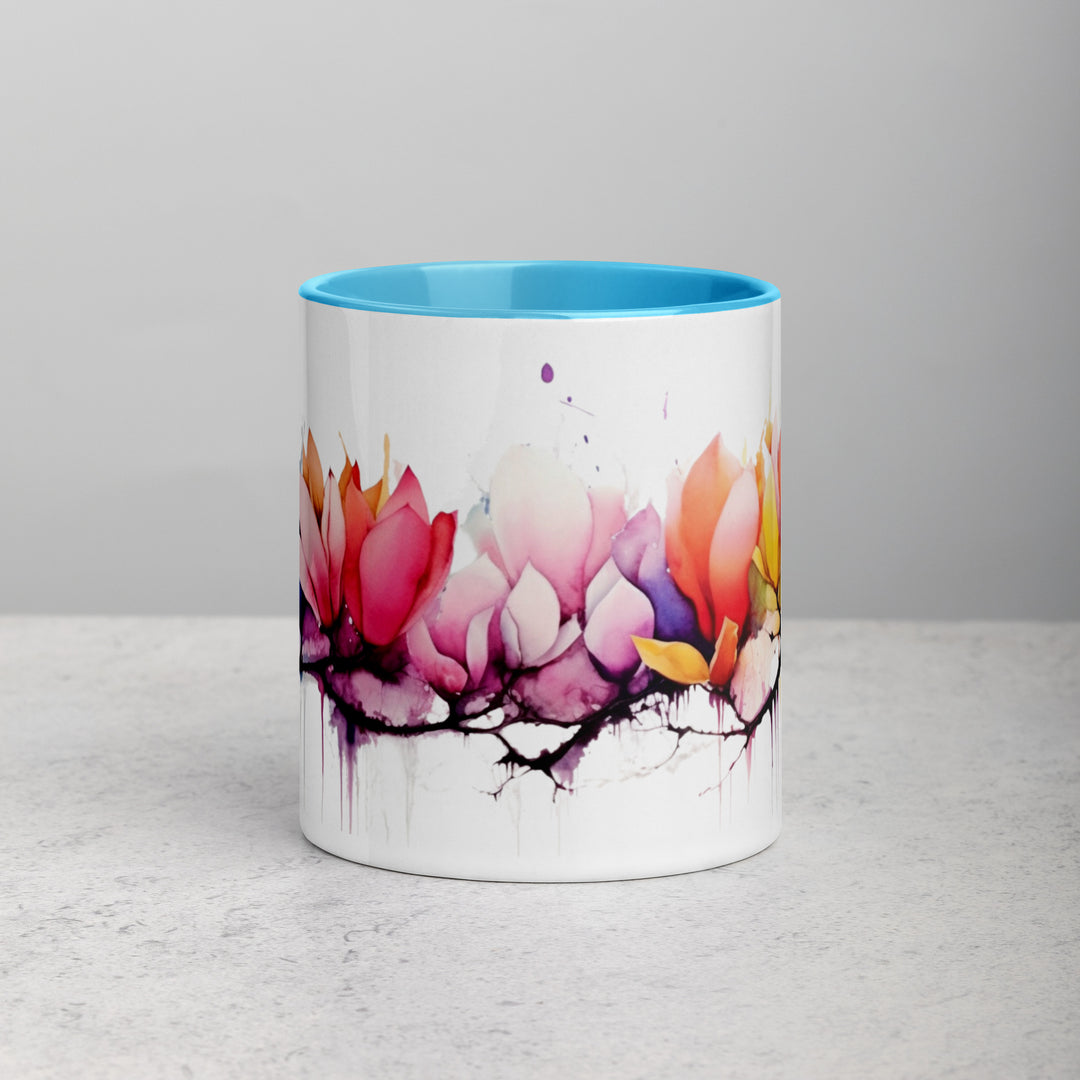 Abstract Flower Petals - Mug with Color Inside