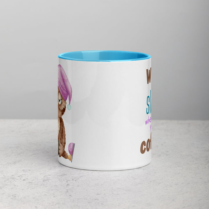 WHoo Needs Sleep - Mug with Color Inside