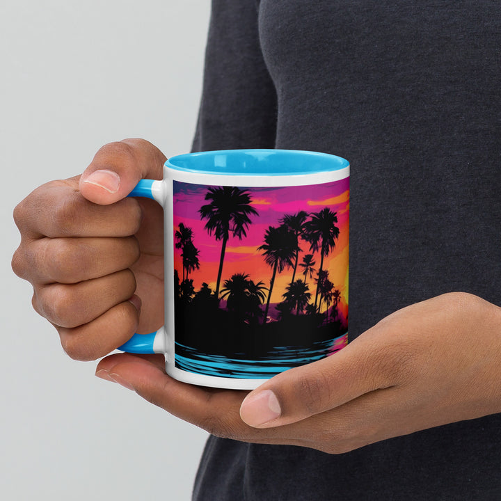 Sunset Beach Cool - Mug with Color Inside