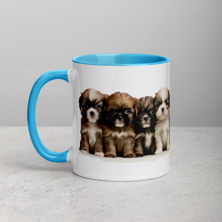 Shih-Tzu Puppies - Mug with Color Inside