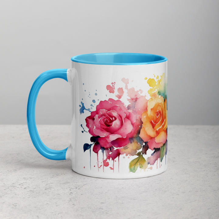 Roses - Mug with Color Inside