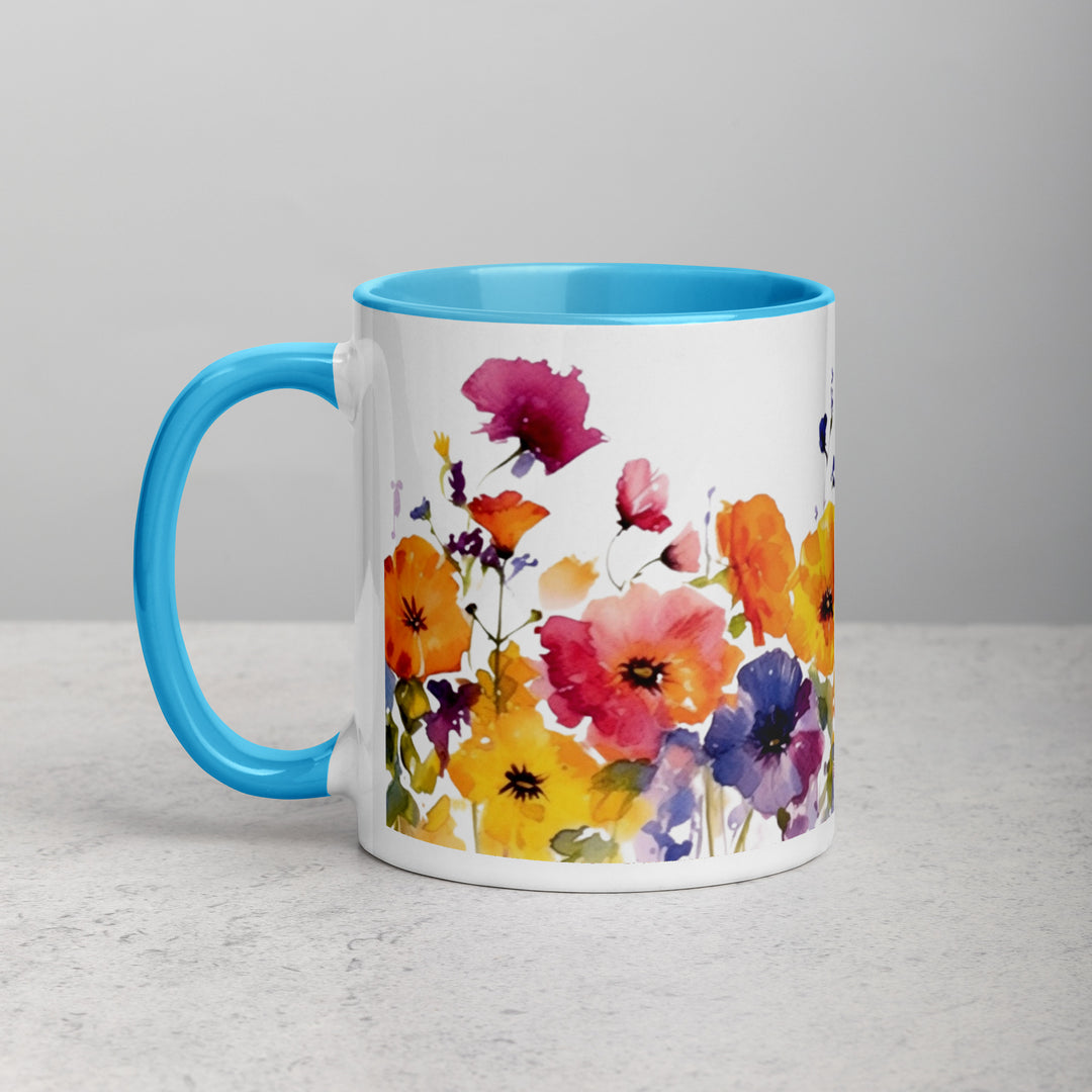 Wild Pansies - Mug with Color Inside