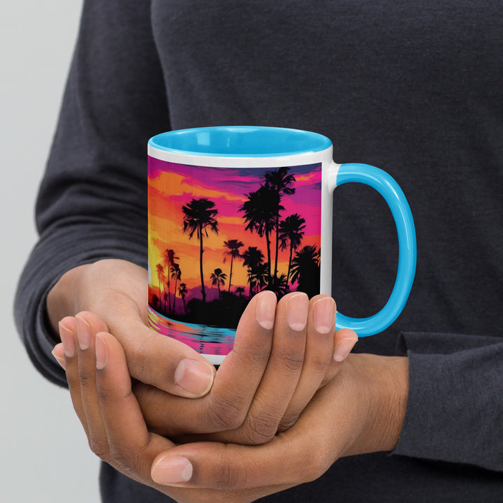 Sunset Beach Cool - Mug with Color Inside