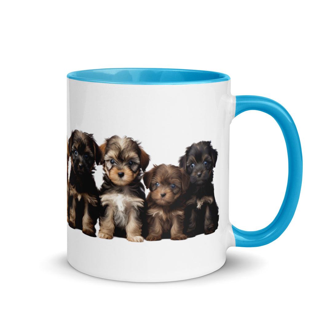 Yorkie Poo Puppies - Mug with Color Inside