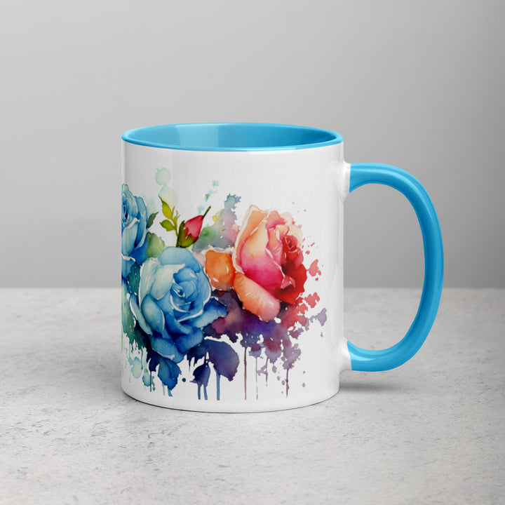 Roses - Mug with Color Inside