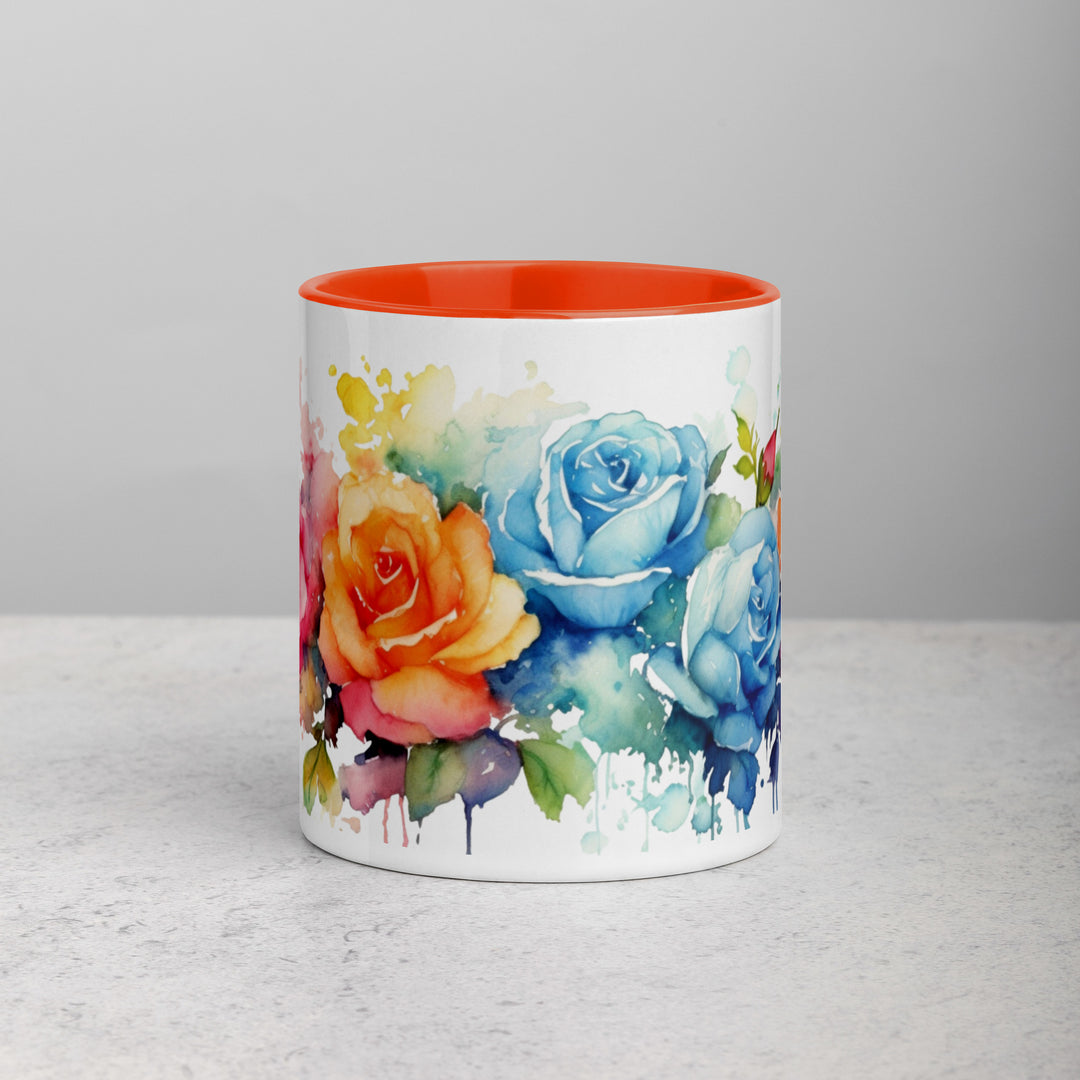 Roses - Mug with Color Inside