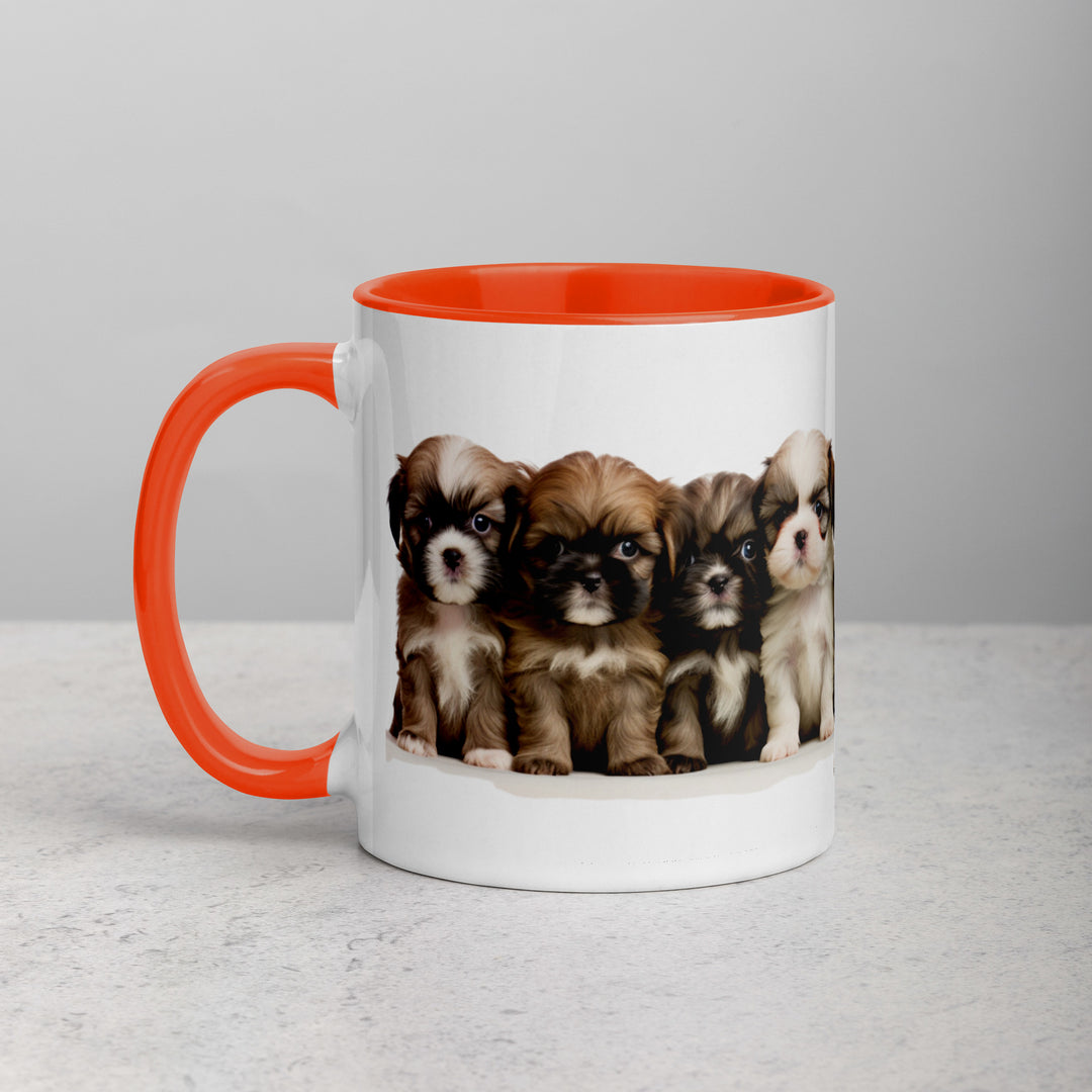 Shih-Tzu Puppies - Mug with Color Inside