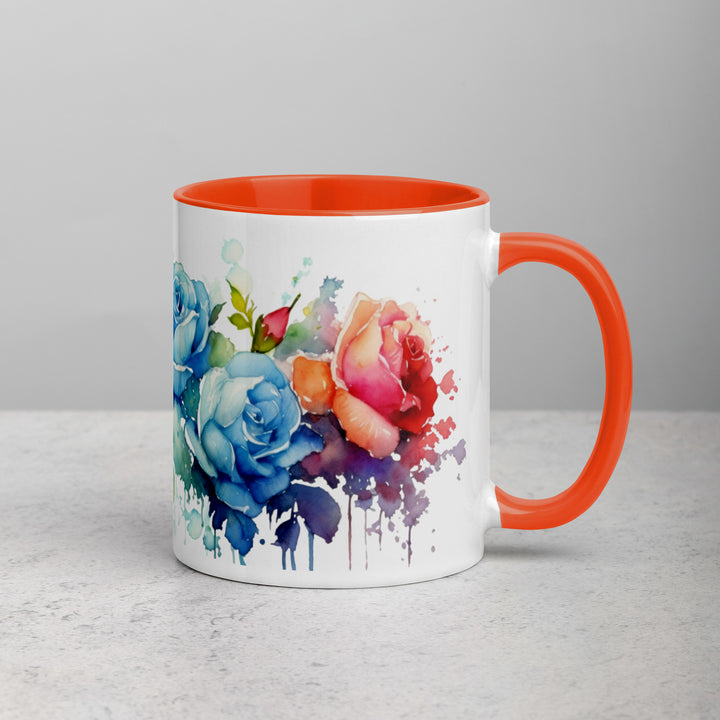 Roses - Mug with Color Inside